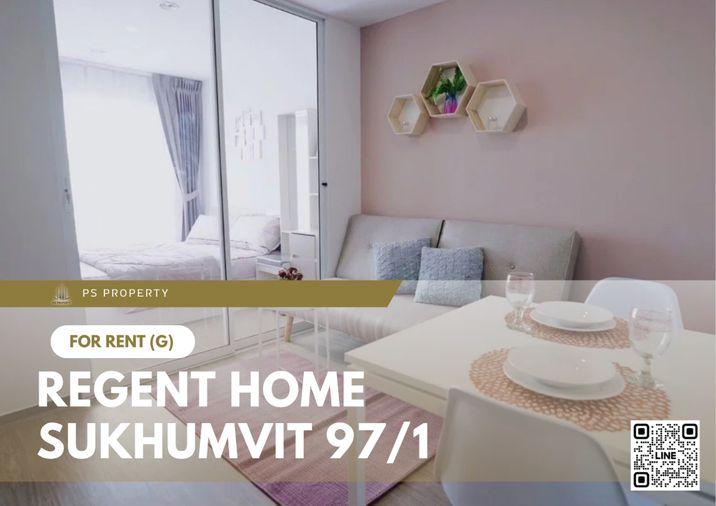 รูป ให้เช่า 🔺Regent Home 97/1🔺 คอนโดใกล้ BTS บางจาก🚆 ห้องสวย เฟอร์นิเจอร์และเครื่องใช้ไฟฟ้าครบ **มีเครื่องซักผ้า** - รูปที่ 1/10