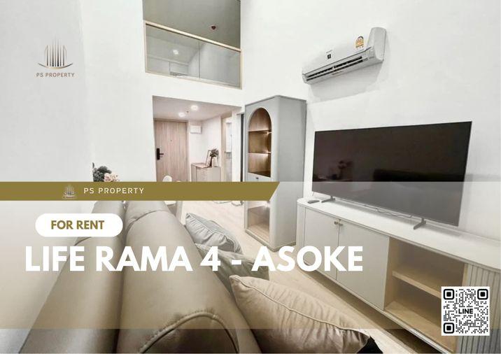 รูป ให้เช่า 📍 Life Rama 4 - Asoke 📍 ใกล้ MRT ศูนย์สิริกิติ์ เฟอร์นิเจอร์ และ เครื่องใช้ไฟฟ้าครบ - รูปที่ 1/11