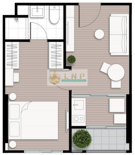 รูป 🏢 ให้เช่าคอนโด : Nue District R9 Rama 9 (นิว ดิสทริค อาร์ไนน์ พระราม 9) รหัสทรัพย์ | 📌LNP-C14310 - รูปที่ 15/15