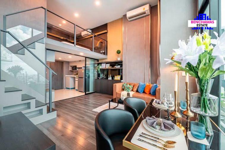 picture ðĨ For Sale | KnightsBridge Space Rama 9 â High-Floor Duplex Corner Unit with Unblocked City View - 4/8