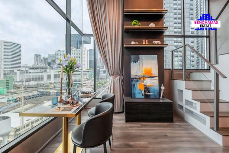 picture ðĨ For Sale | KnightsBridge Space Rama 9 â High-Floor Duplex Corner Unit with Unblocked City View - 6/8