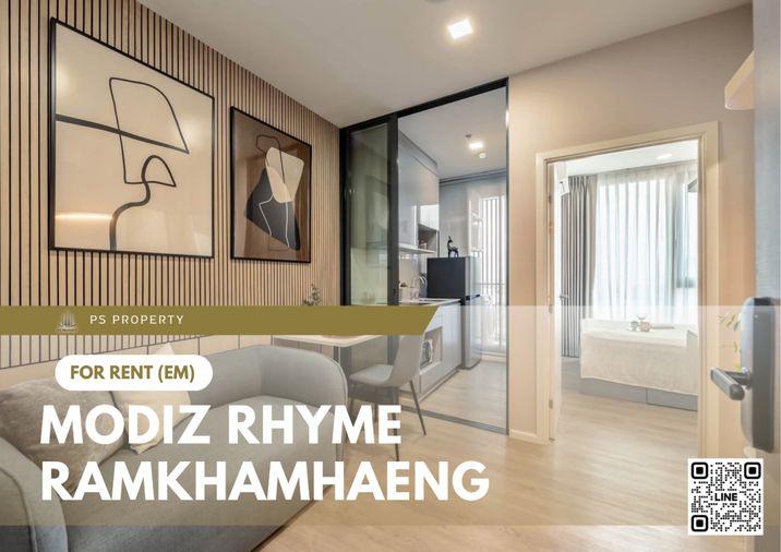 รูป ให้เช่า 🔥 Modiz Rhyme Ramkhamhaeng 🔥 ใกล้ MRT เพียง 80 เมตร เฟอร์นิเจอร์ และ เครื่องใช้ไฟฟ้าครบ  - รูปที่ 1/13