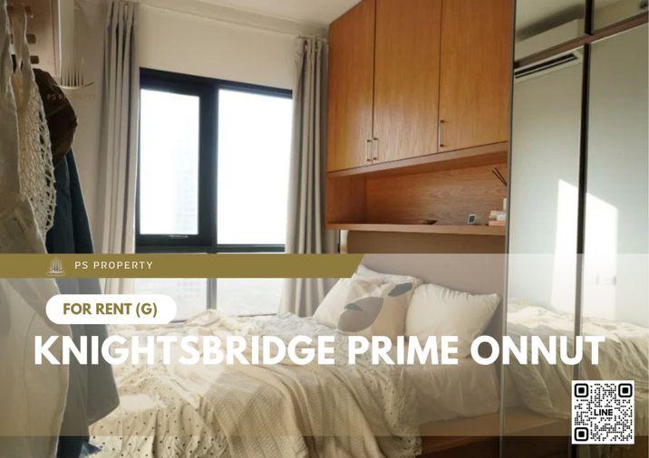 รูป ให้เช่า📣Knightsbridge Prime Onnut📣 ตกแต่งสไตล์มินิมอล Muji เฟอร์นิเจอร์ เครื่องใช้ไฟฟ้าครบ ใกล้ BTS อ่อนนุช - รูปที่ 1/19