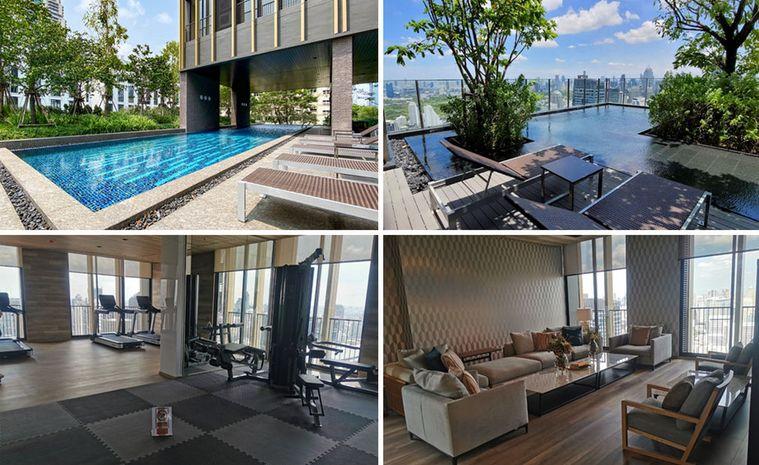 picture Call : 097-926-4469 Condo Noble BE19 Size 2 Beds 2 Baths 19 floor, with private garden, Fully furnished - 12/14