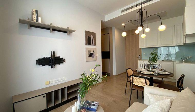 picture Call : 097-926-4469 Condo Noble BE19 Size 2 Beds 2 Baths 19 floor, with private garden, Fully furnished - 2/14