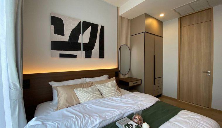 picture Call : 097-926-4469 Condo Noble BE19 Size 2 Beds 2 Baths 19 floor, with private garden, Fully furnished - 7/14