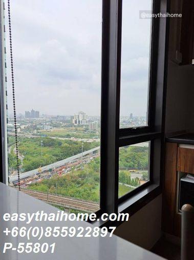 รูป P-55801 ให้เช่า (ริชพาร์ค @ ทริปเปิ้ล สเตชั่น) | วิวเมือง ใกล้ Airport Rail Link หัวหมาก | พร้อมเข้าอยู่ 📞 Line ID: @easythaihome | 085-592-2897 - รูปที่ 5/15
