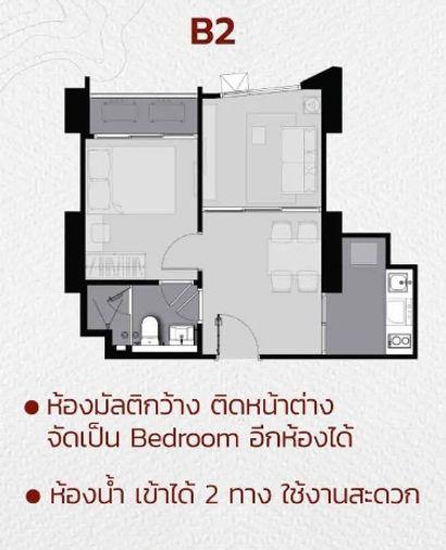 รูป 🟢ER26373 🟢ให้เช่า / For Rent Life Ladprao Valley 💰 ราคา 24,000 บาท/เดือน - รูปที่ 14/15