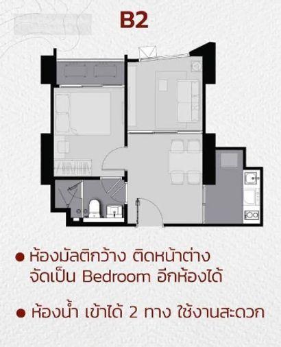รูป 🟢ER26373 🟢ให้เช่า / For Rent Life Ladprao Valley 💰 ราคา 24,000 บาท/เดือน - รูปที่ 14/15