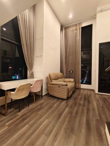 รูป PFD-08923 ให้เช่าคอนโด ไนท์บริดจ์ สเปซ พระราม 9 (KnightsBridge Space Rama 9) ห้อง Duplex แต่งครบพร้อมอยู่ ใกล้ MRT พระราม 9 เพียง 300 เมตร 🏙️ ✨ - รูปที่ 1/10