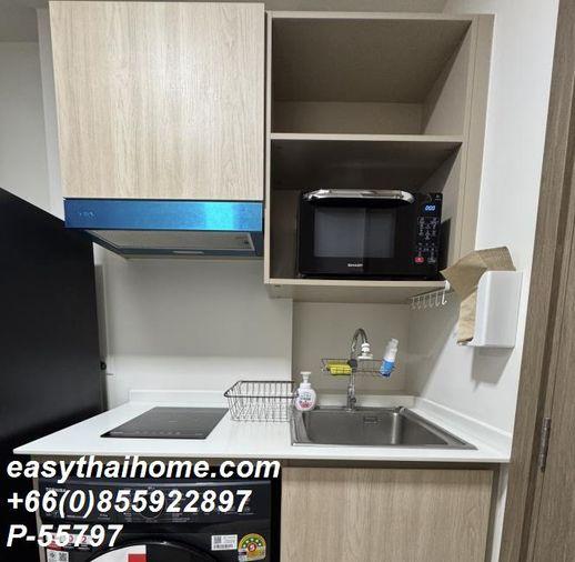 รูป P-55797 ให้เช่า THE MUVE Bangna | ห้องสตูดิโอ เฟอร์นิเจอร์ครบ | ใกล้ MRT ศรีเอี่ยม | พร้อมเข้าอยู่ 📞 Line ID: @easythaihome | 085-592-2897 - รูปที่ 6/11