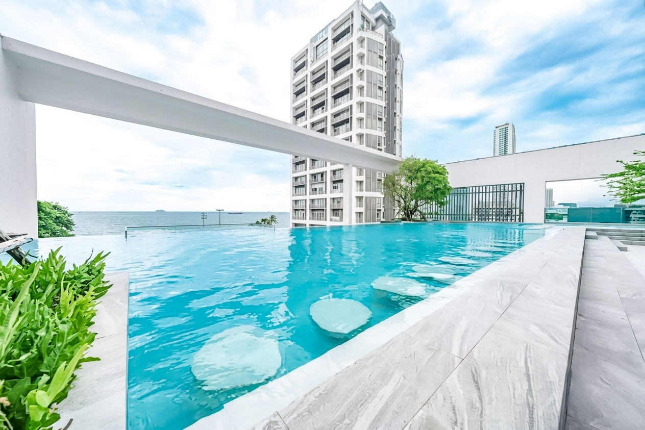 picture Beachfront Condo for Sale AERAS Jomtien Pattaya 2 Bedroom - 9/9
