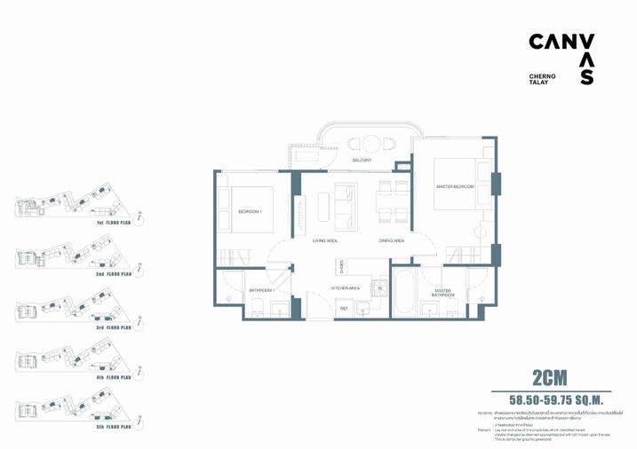 รูป 🔥 Hot Deal! ขาย CANVAS Cherngtalay | 2 ห้องนอน 2 ห้องน้ำ - รูปที่ 2/7