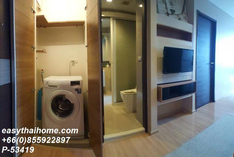 รูป P-53419 | ริทึ่ม สาทร 🔥✨ คอนโดให้เช่า 1 ห้องนอน ชั้นสูง วิวเมือง  ใกล้ BTS พร้อมเข้าอยู่ ✨📱 Line ID: @easythaihome☎️ โทร: 085-592-2897 - รูปที่ 9/12