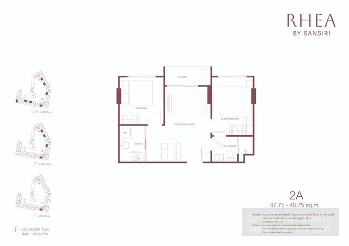รูป ขาย RHEA BY SANSIRI | 2 ห้องนอน 1 ห้องน้ำ - รูปที่ 1/11