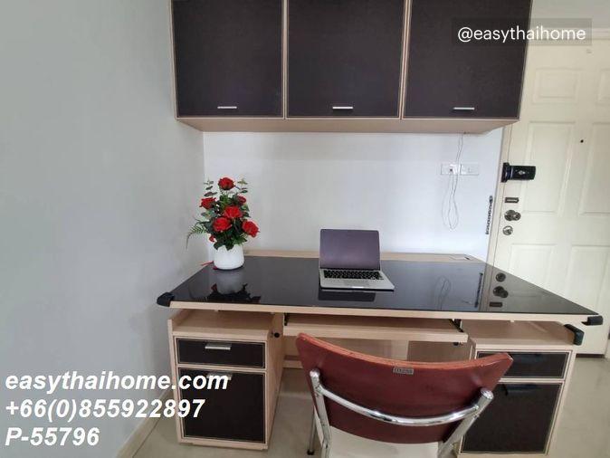 รูป P-55796 ให้เช่า ลุมพินี เพลส พหล-สะพานควาย | 1 ห้องนอน 1 ห้องน้ำ | วิวเมือง | พร้อมเข้าอยู่ 📞 Line ID: @easythaihome | 085-592-2897 - รูปที่ 10/18