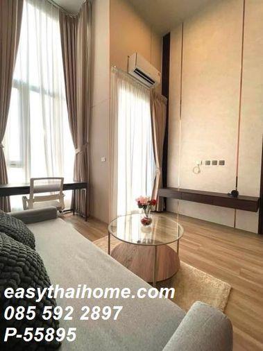 รูป P-55895 🔥 ให้เช่าคอนโด Culture Thonglor (ห้อง Duplex สวยใกล้ BTS ทองหล่อ) Line ID: @easythaihome 085-592-2897 - รูปที่ 3/5