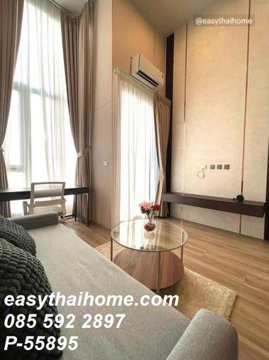 รูป P-55895 🔥 ให้เช่าคอนโด Culture Thonglor (ห้อง Duplex สวยใกล้ BTS ทองหล่อ) Line ID: @easythaihome 085-592-2897 - รูปที่ 3/5