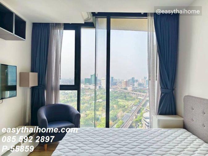 รูป P-55859 🔥 ให้เช่าคอนโด ชั้น 31 THE LINE Jatujak-Mochit ใกล้ BTS หมอชิต & MRT จตุจักร วิวเมือง เฟอร์ครบ Line ID: @easythaihome 085-592-2897 - รูปที่ 14/17