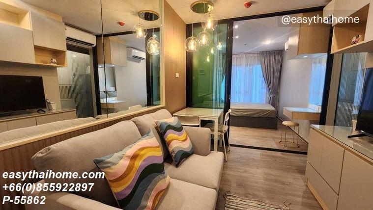 รูป P-55862 ให้เช่า รีเจ้นท์โฮม บางนา | วิวเมือง | เฟอร์นิเจอร์ครบ | ชั้นสูง | ใกล้ BTS บางนา | พร้อมเข้าอยู่ 📞 Line ID: @easythaihome | 085-592-2897 - รูปที่ 3/10