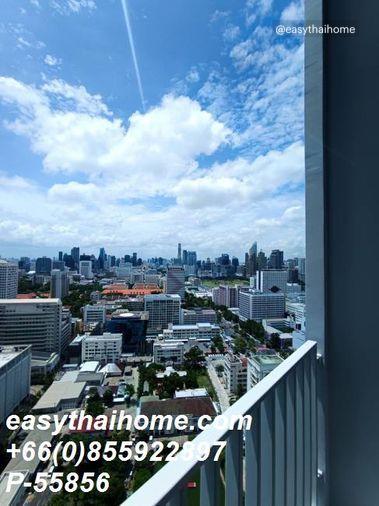รูป P-55856 ให้เช่า คัลเจอร์ จุฬา | ห้อง Duplex | วิวเมือง | เฟอร์นิเจอร์ครบ | ชั้นสูง | พร้อมเข้าอยู่ 📞 Line ID: @easythaihome | 085-592-2897 - รูปที่ 3/11