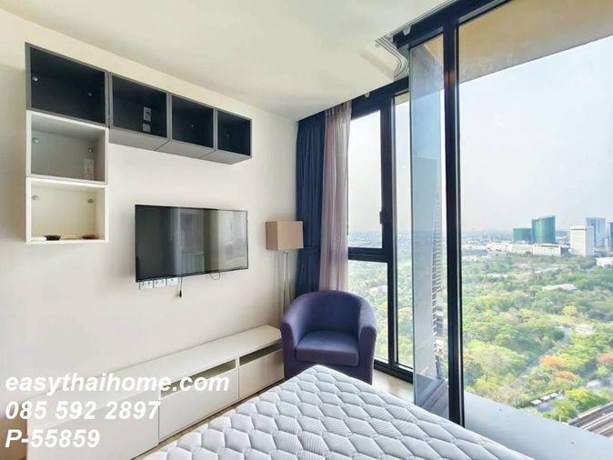 รูป P-55859 🔥 ให้เช่าคอนโด ชั้น 31 THE LINE Jatujak-Mochit ใกล้ BTS หมอชิต & MRT จตุจักร วิวเมือง เฟอร์ครบ Line ID: @easythaihome 085-592-2897 - รูปที่ 15/17