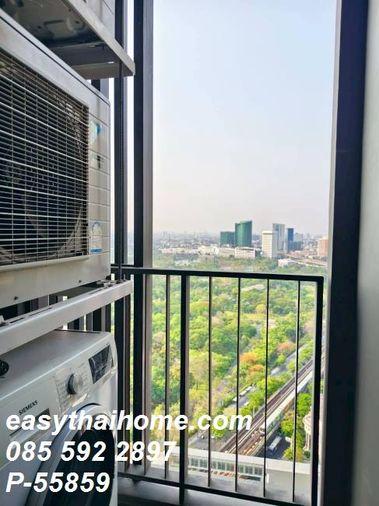 รูป P-55859 🔥 ให้เช่าคอนโด ชั้น 31 THE LINE Jatujak-Mochit ใกล้ BTS หมอชิต & MRT จตุจักร วิวเมือง เฟอร์ครบ Line ID: @easythaihome 085-592-2897 - รูปที่ 6/17