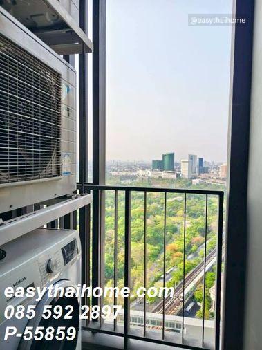 รูป P-55859 🔥 ให้เช่าคอนโด ชั้น 31 THE LINE Jatujak-Mochit ใกล้ BTS หมอชิต & MRT จตุจักร วิวเมือง เฟอร์ครบ Line ID: @easythaihome 085-592-2897 - รูปที่ 6/17