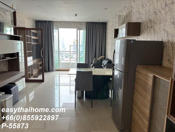 รูป P-55873 ให้เช่า เซอร์เคิล คอนโดมิเนียม | 2 ห้องนอน 2 ห้องน้ำ | วิวเมือง | เฟอร์นิเจอร์ครบ | พร้อมเข้าอยู่ 📞 Line ID: @easythaihome | 085-592-2897 - รูปที่ 2/8