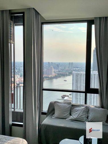 รูป RS7355 ให้เช่า Chapter Charoennakhon Riverside สัมผัสการใช้ชีวิตริมแม่น้ำเจ้าพระยาในบรรยากาศเรียบหรู มี Shuttle Van ฟรีไป BTS กรุงธนบุรี - รูปที่ 4/17