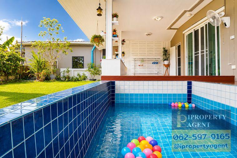 รูป ขายบ้านเดี่ยว 2 ชั้น บ้านบึง ชลบุรี หมู่บ้านบูรพาเมาท์เท่น หลังมุม มีสระว่ายน้ำส่วนตัว - รูปที่ 11/40