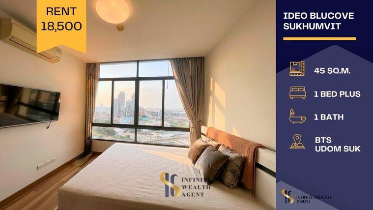 รูป ⚡ห้องตรงปก 1นาทีถึงBTS! | Ideo Blucove Sukhumvit 2นอน 45ตร.ม. แต่งครบ | เช่า 18,500/ด. โดยเซลล์ประจำโครงการ ✨นัดชมห้องฟรี! - รูปที่ 1/7