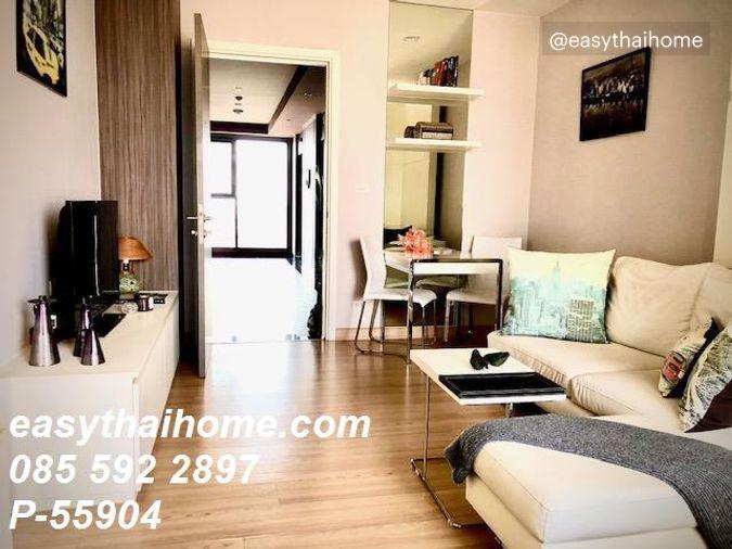 รูป P-55904 🔥 ให้เช่าคอนโด Urbano Absolute Sathon-Taksin ใกล้ BTS กรุงธนบุรี ชั้น 29 วิวเมือง เฟอร์ครบ Line ID: @easythaihome 085-592-2897 - รูปที่ 3/9