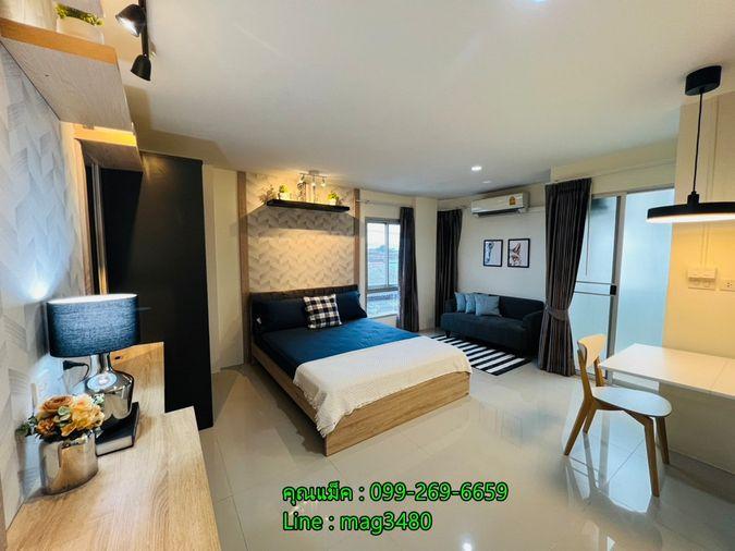 รูป Call : 099-269-6659 ขายคอนโด อัสสกาญจน์ ซิตี้ รามคำแหง ติดรถไฟฟ้าสีส้ม เคหะรามคำแหง ขนาด 23.5 ตารางเมตร ห้องมุม ชั้น3 ตกแต่งครบ - รูปที่ 1/13