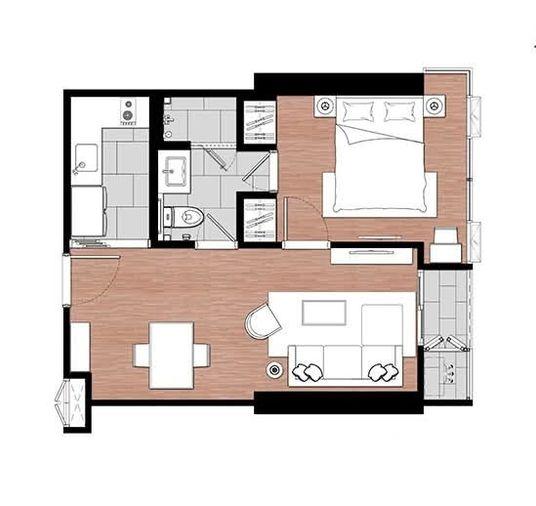 picture 🏢 Condo for Rent: One9Five Asoke - Rama 9   Property Code | LNP-C14367  - 16/16