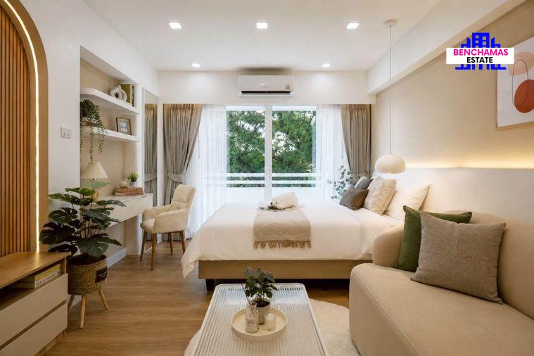 รูป ⭐️ขาย คอนโด Baan Ratchathewi บ้านราชเทวี ซอยเพชรบุรี 7 ใกล้ BTS พญาไท เพียง 5 นาที ห้องรีโนเวทใหม่ ✅สไตล์คาเฟ่ - รูปที่ 1/14