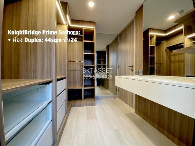 รูป ห้องว่าง* ✅ ✅ ให้เช่า - Knightsbridge Prime Sathorn , Luxury Duplex 1 ห้องนอน พร้อมเข้าอยู่ ติดต่อไลน์ @bktasset หรือโทร 095-325-8928 - รูปที่ 8/8