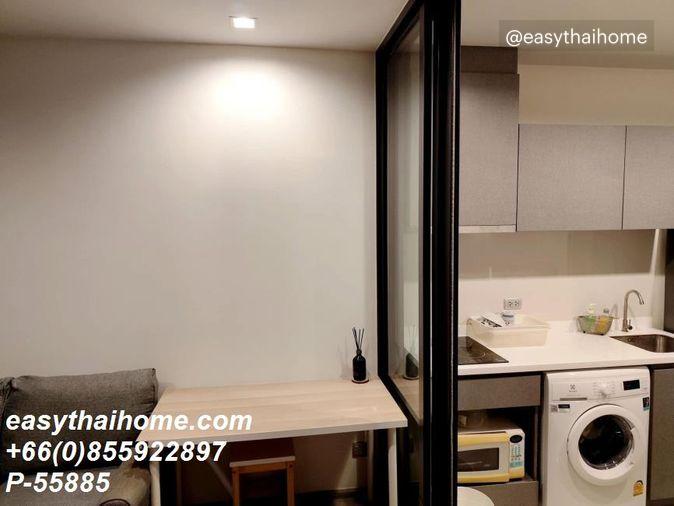 รูป P-55885 ให้เช่า Life Asoke Hype (ไลฟ์ อโศก ไฮป์) | วิวสวน | เฟอร์นิเจอร์ครบ | พร้อมเข้าอยู่ 📞 Line ID: @easythaihome | 085-592-2897 - รูปที่ 7/16
