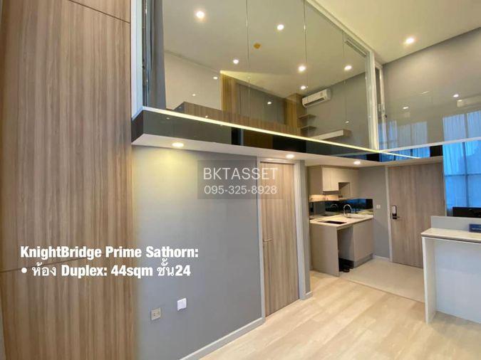 รูป ห้องว่าง* ✅ ✅ ให้เช่า - Knightsbridge Prime Sathorn , Luxury Duplex 1 ห้องนอน พร้อมเข้าอยู่ ติดต่อไลน์ @bktasset หรือโทร 095-325-8928 - รูปที่ 6/8