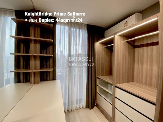 รูป ห้องว่าง* ✅ ✅ ให้เช่า - Knightsbridge Prime Sathorn , Luxury Duplex 1 ห้องนอน พร้อมเข้าอยู่ ติดต่อไลน์ @bktasset หรือโทร 095-325-8928 - รูปที่ 7/8