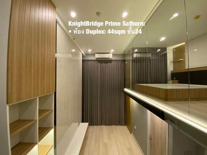 รูป ห้องว่าง* ✅ ✅ ให้เช่า - Knightsbridge Prime Sathorn , Luxury Duplex 1 ห้องนอน พร้อมเข้าอยู่ ติดต่อไลน์ @bktasset หรือโทร 095-325-8928 - รูปที่ 3/8