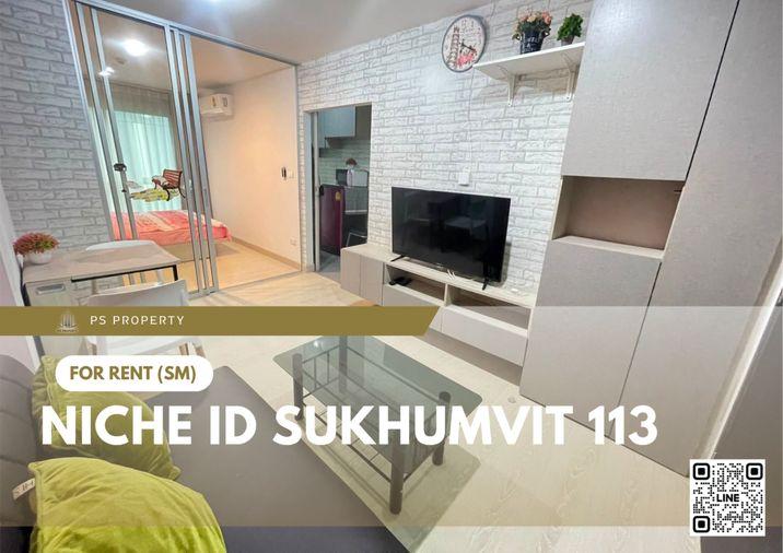 รูป ให้เช่า 🔥 Niche id Sukhumvit 113 🔥 เฟอร์นิเจอร์ และ เครื่องใช้ไฟฟ้าครบ ใกล้ BTS สำโรง - รูปที่ 1/11