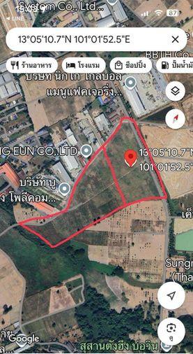 รูป ที่ดินทำเลทอง ต.บึง อ.ศรีราชา  แปลงใหญ่ ใกล้นิคมปิ่นทอง 4 - รูปที่ 13/14