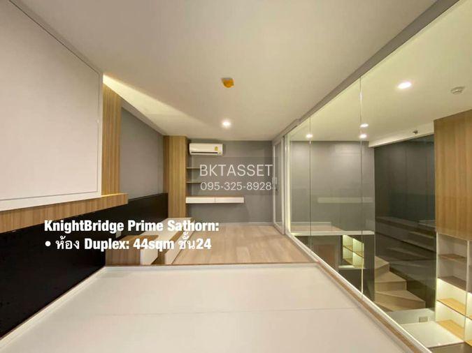 รูป ห้องว่าง* ✅ ✅ ให้เช่า - Knightsbridge Prime Sathorn , Luxury Duplex 1 ห้องนอน พร้อมเข้าอยู่ ติดต่อไลน์ @bktasset หรือโทร 095-325-8928 - รูปที่ 4/8