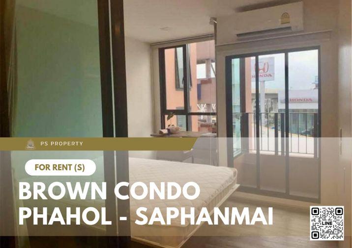 รูป ให้เช่า 📍 Brown Condo Phahol - Saphanmai 📍 เฟอร์นิเจอร์ และ เครื่องใช้ไฟฟ้าครบ ใกล้ ม.ศรีปทุม - รูปที่ 1/6