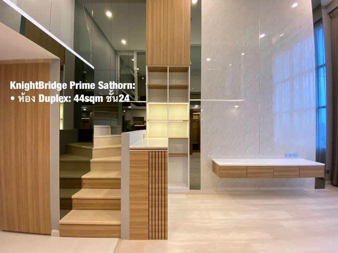 รูป ห้องว่าง* ✅ ✅ ให้เช่า - Knightsbridge Prime Sathorn , Luxury Duplex 1 ห้องนอน พร้อมเข้าอยู่ ติดต่อไลน์ @bktasset หรือโทร 095-325-8928 - รูปที่ 2/8