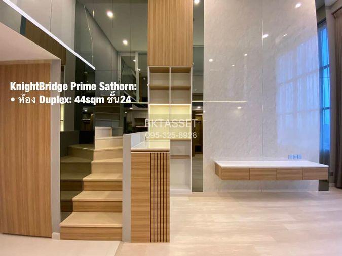 รูป ห้องว่าง* ✅ ✅ ให้เช่า - Knightsbridge Prime Sathorn , Luxury Duplex 1 ห้องนอน พร้อมเข้าอยู่ ติดต่อไลน์ @bktasset หรือโทร 095-325-8928 - รูปที่ 2/8