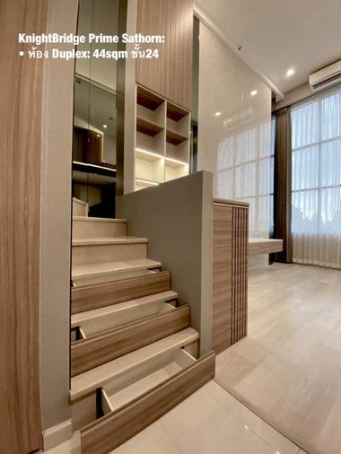 รูป ห้องว่าง* ✅ ✅ ให้เช่า - Knightsbridge Prime Sathorn , Luxury Duplex 1 ห้องนอน พร้อมเข้าอยู่ ติดต่อไลน์ @bktasset หรือโทร 095-325-8928 - รูปที่ 1/8