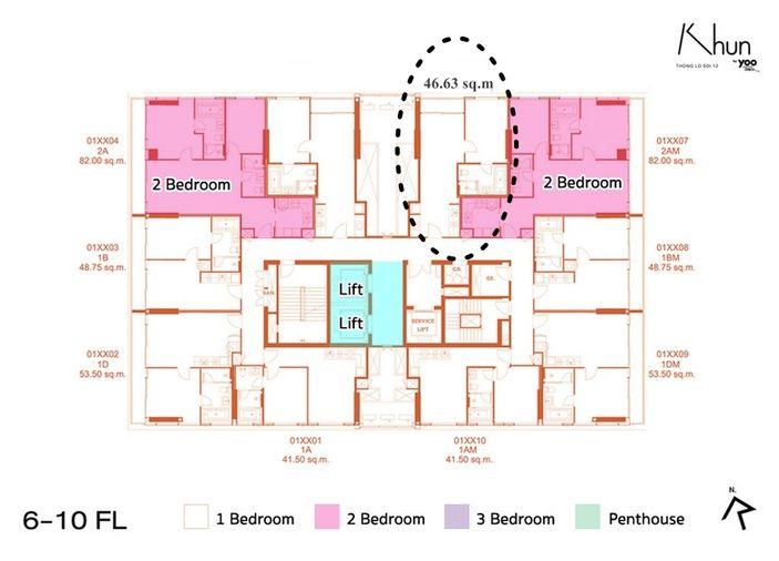 รูป Call : 097-926-4469 Condo Khun by yoo ซอยทองหล่อ 10 ใกล้ BTS ทองหล่อ 50 ตารางเมตร 1 ห้องนอน ชั้น8 ทิศเหนือ ตกแต่งครบ - รูปที่ 8/14