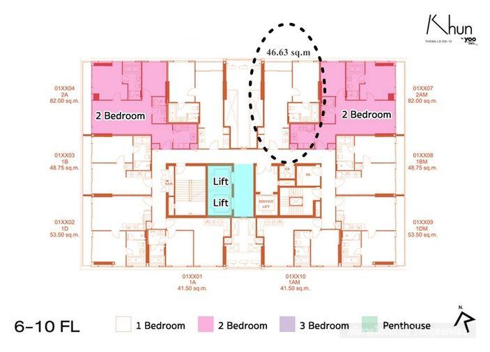 รูป Call : 097-926-4469 Condo Khun by yoo ซอยทองหล่อ 10 ใกล้ BTS ทองหล่อ 50 ตารางเมตร 1 ห้องนอน ชั้น8 ทิศเหนือ ตกแต่งครบ - รูปที่ 8/14